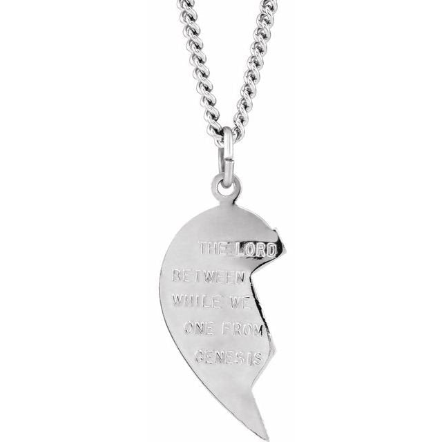 Rhodium Plated Sterling Silver Miz Pah Necklace - Elegant Jewelry for Women, Perfect for Parties, Weddings & Special Occasions
