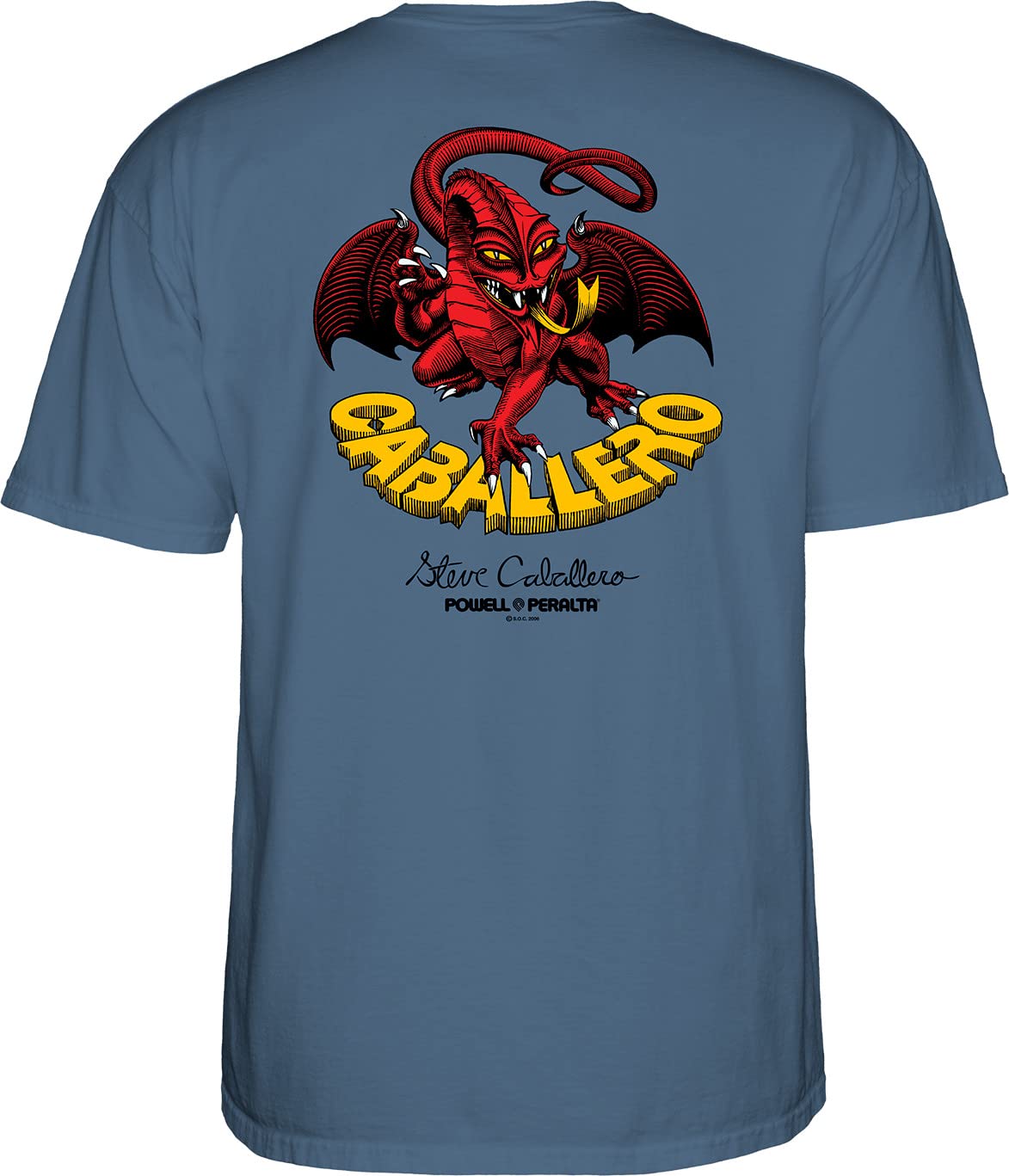 Powell Peralta Steve Caballero Dragon II Skateboard T-Shirt - Vintage Skate Style for Men & Women - Perfect for Skateboarding, Concerts & Streetwear Fashion