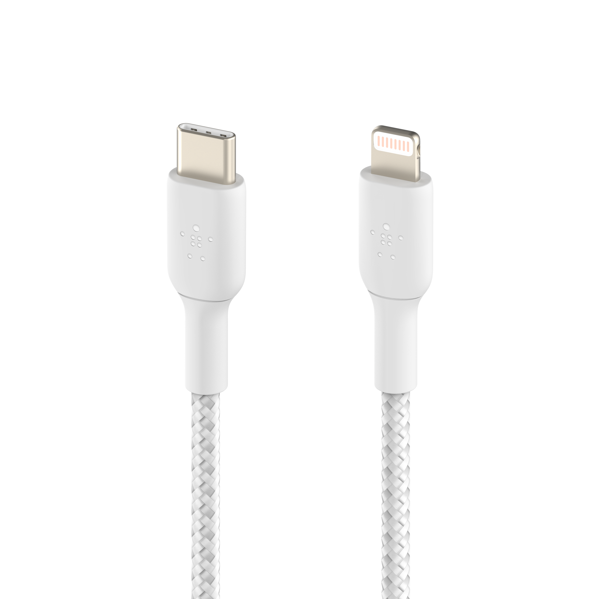 Belkin BOOST↑CHARGE™ USB-C to Lightning Braided Cable (6.6ft/2m) - Fast Charging Cord for iPhone 14/13/12/11/X/8, iPad & AirPods | Durable Nylon for Home, Office & Travel Use