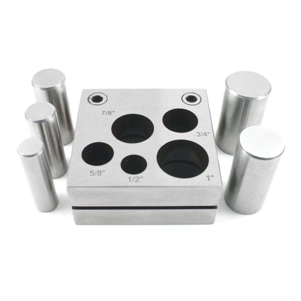 SFC Tools 5-Piece Disc Cutter Set - Circle Punch Kit for Metal, Leather & Fabric - Perfect for DIY Crafts, Jewelry Making & Industrial Use
