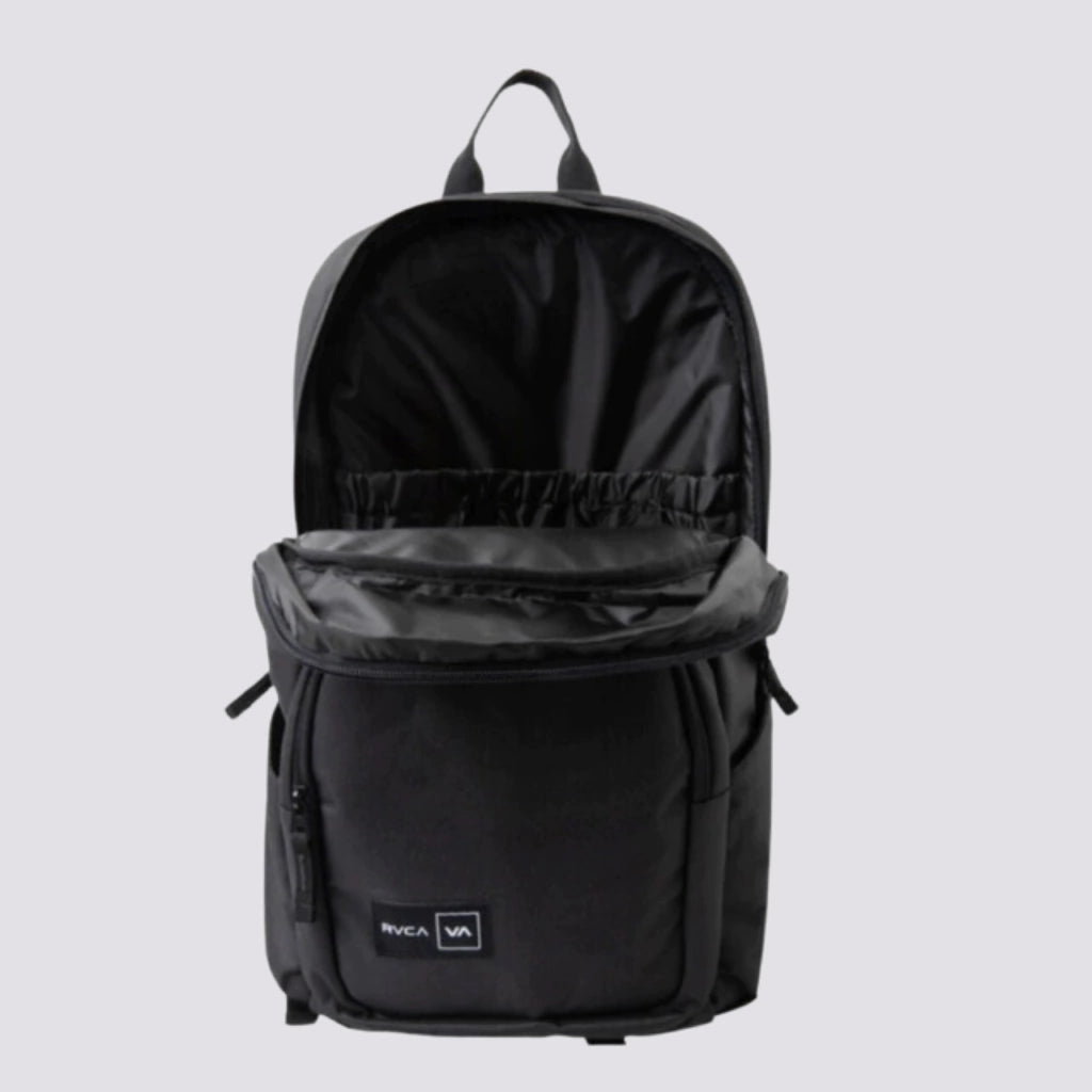 RVCA Estate Pack IV 28L Backpack - Durable & Stylish Black Daypack for Men & Women - Perfect for Hiking, Travel, School & Work Commute