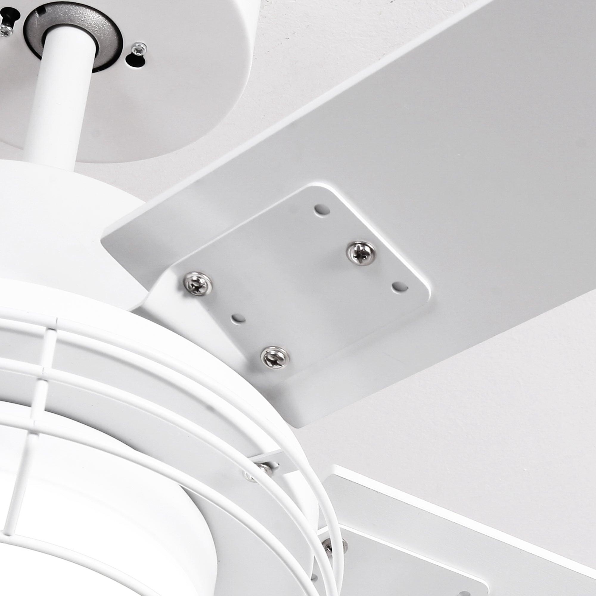 52 Inch Bernice DC Motor Industrial Ceiling Fan with LED Light and Remote Control - Perfect for Warehouses, Garages, and Large Spaces