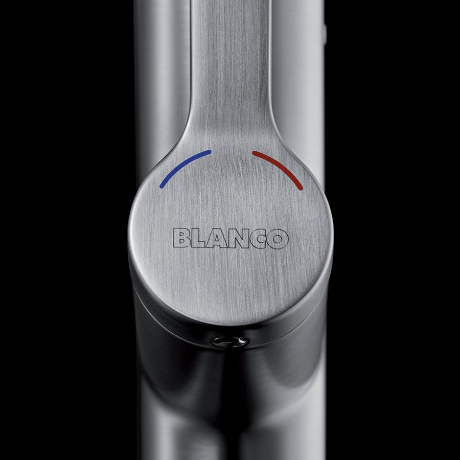 BLANCO Solenta Sensor Kitchen Faucet - Touchless Stainless Steel Pull-Down Sprayer with Motion-Activated Technology for Modern Kitchens & Commercial Use