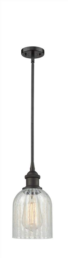 Innovations 516-1S-BK-G257-LED Vintage Industrial LED Pendant Light - Dimmable Matte Black Hanging Fixture for Kitchen Island, Dining Room & Bar Counter Lighting