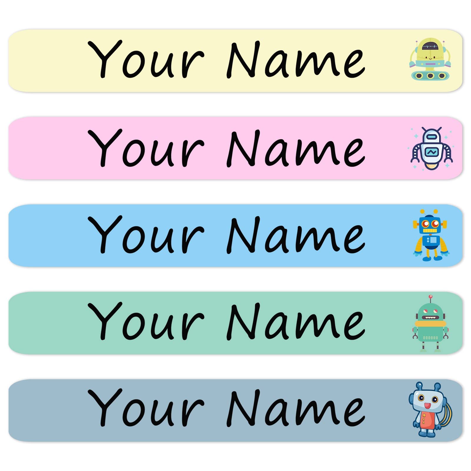 Custom Name Stickers for Kids - 100PCS Waterproof Labels for School & Daycare