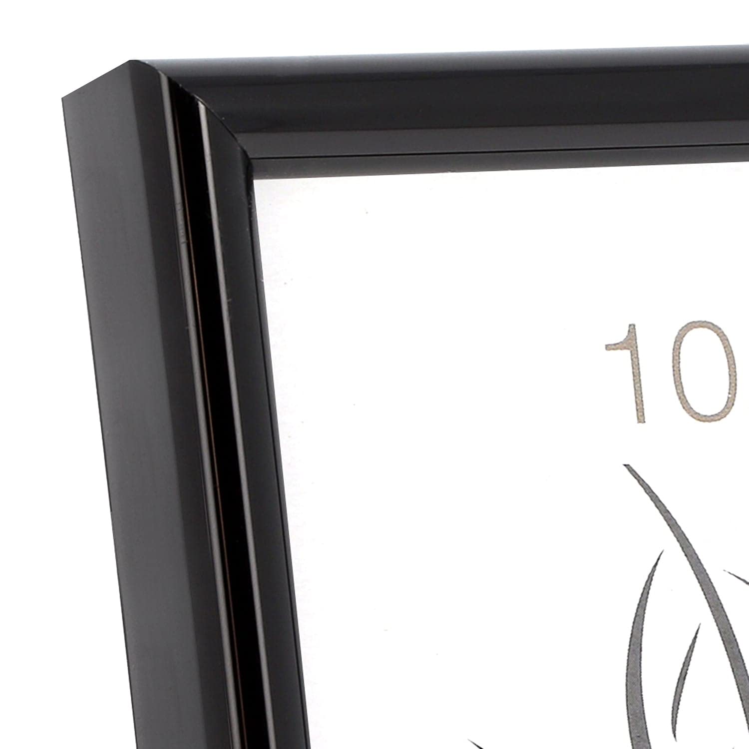 Premium Resin Photo Frame - Gold & Glossy Black, 28 x 35 cm (11 x 14 Inches) - Elegant Wall Display for Wedding, Family Photos & Home Decor