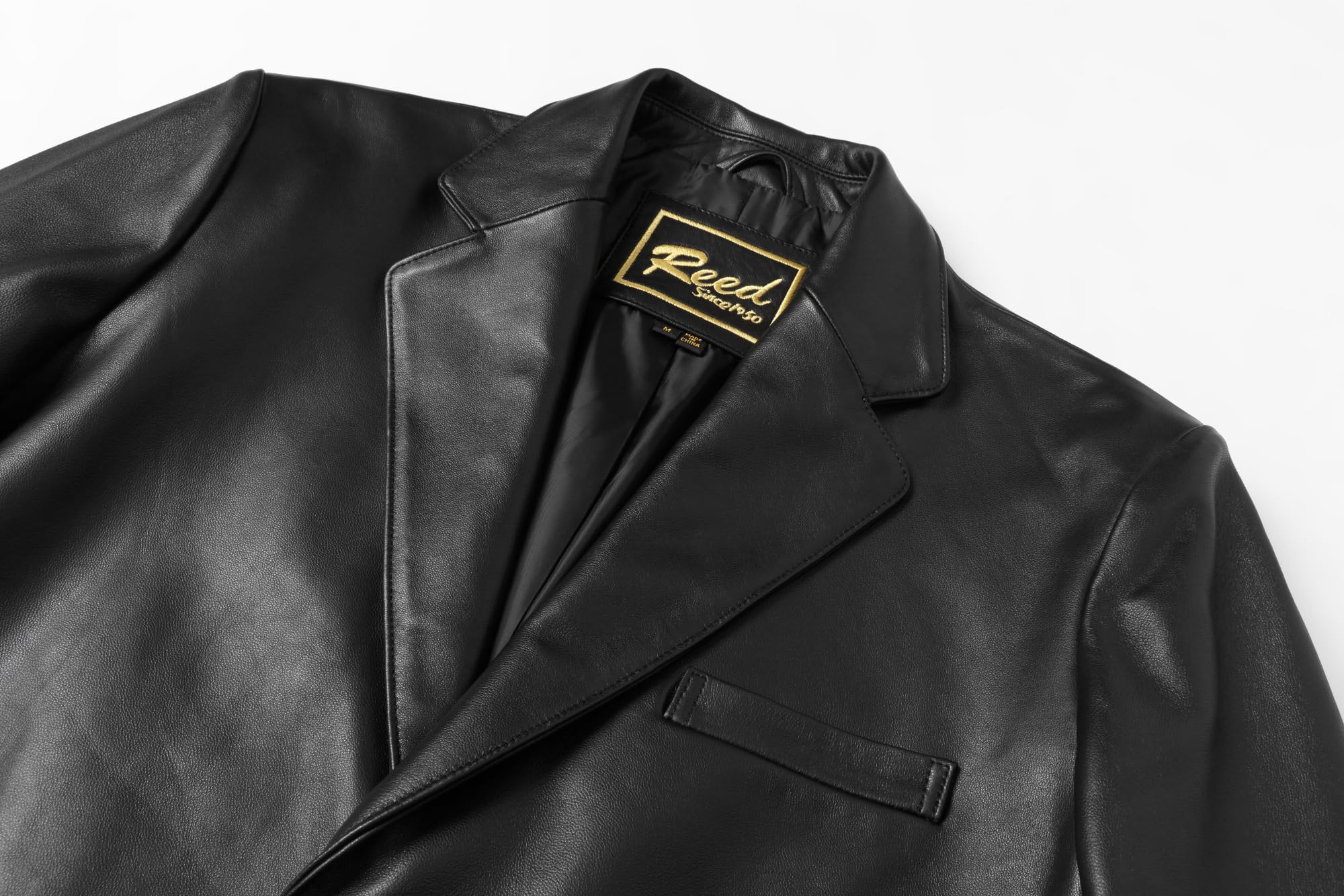 Premium Men's Lamb Skin Leather Blazer - Imported Genuine Leather Jacket for Business, Office & Formal Occasions | Slim Fit Blazer for Men | Wedding, Interview & Dinner Party Attire