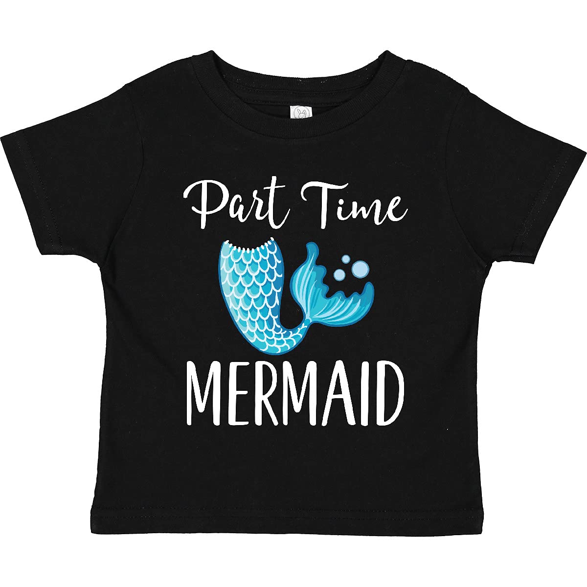 Inktastic Part Time Mermaid Toddler T-Shirt - Cute Mermaid Graphic Tee for Girls - Perfect for Beach Day, Birthday Party & Playtime