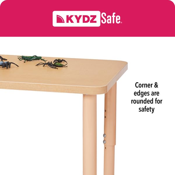 Jonti-Craft Berries 6438JCE008 Adjustable Height Trapezoid Activity Table (15