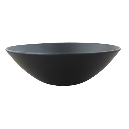 Premium 22 Oz Matte Black Round Soy Bowl Set - 24 Pack / Case - Perfect for Restaurants, Cafes, and Eco-Friendly Home Dining