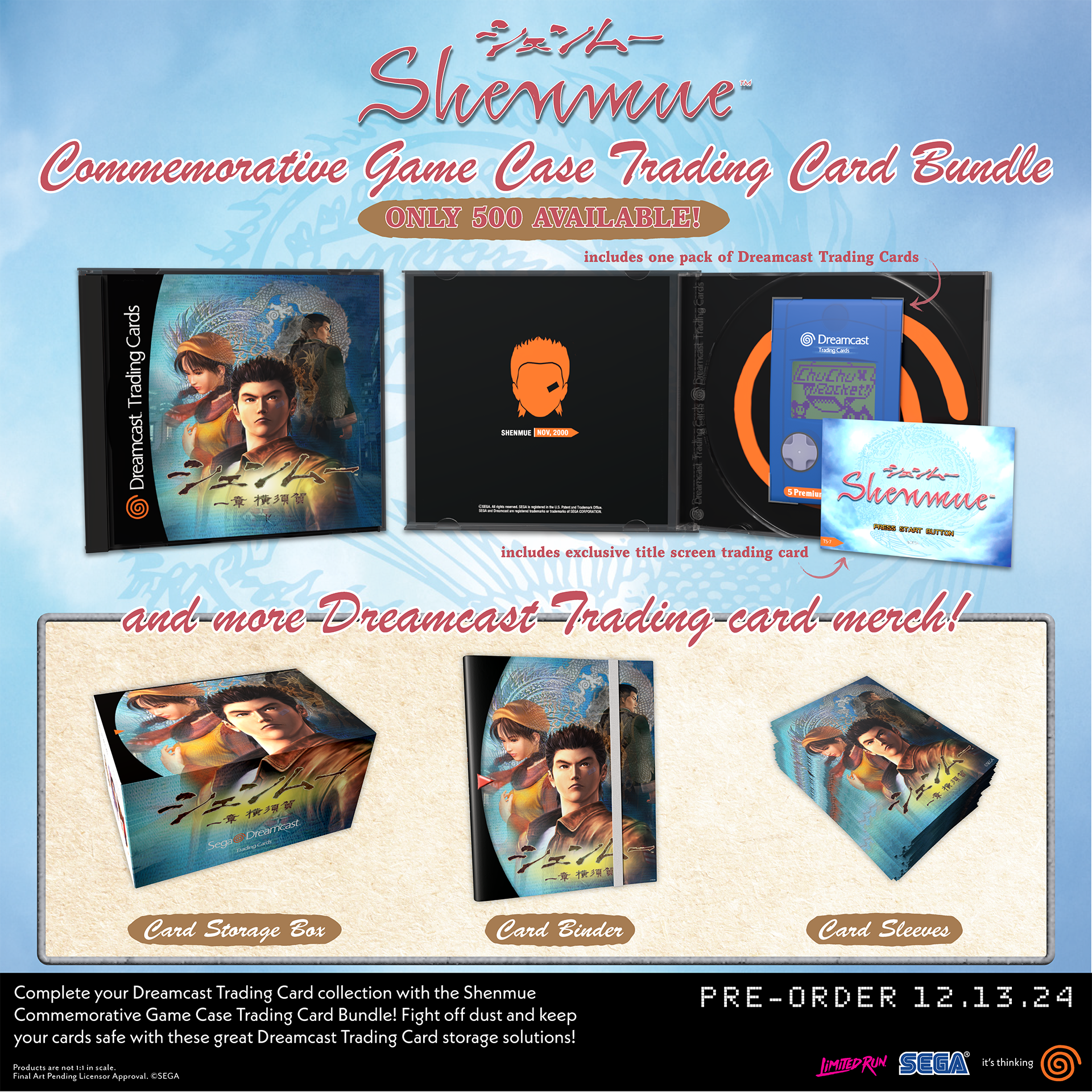 Shenmue Trading Card Storage Box - Premium Collectible Card Holder for MTG, Pokemon & Yu-Gi-Oh - Perfect for Gaming, Collecting & Travel