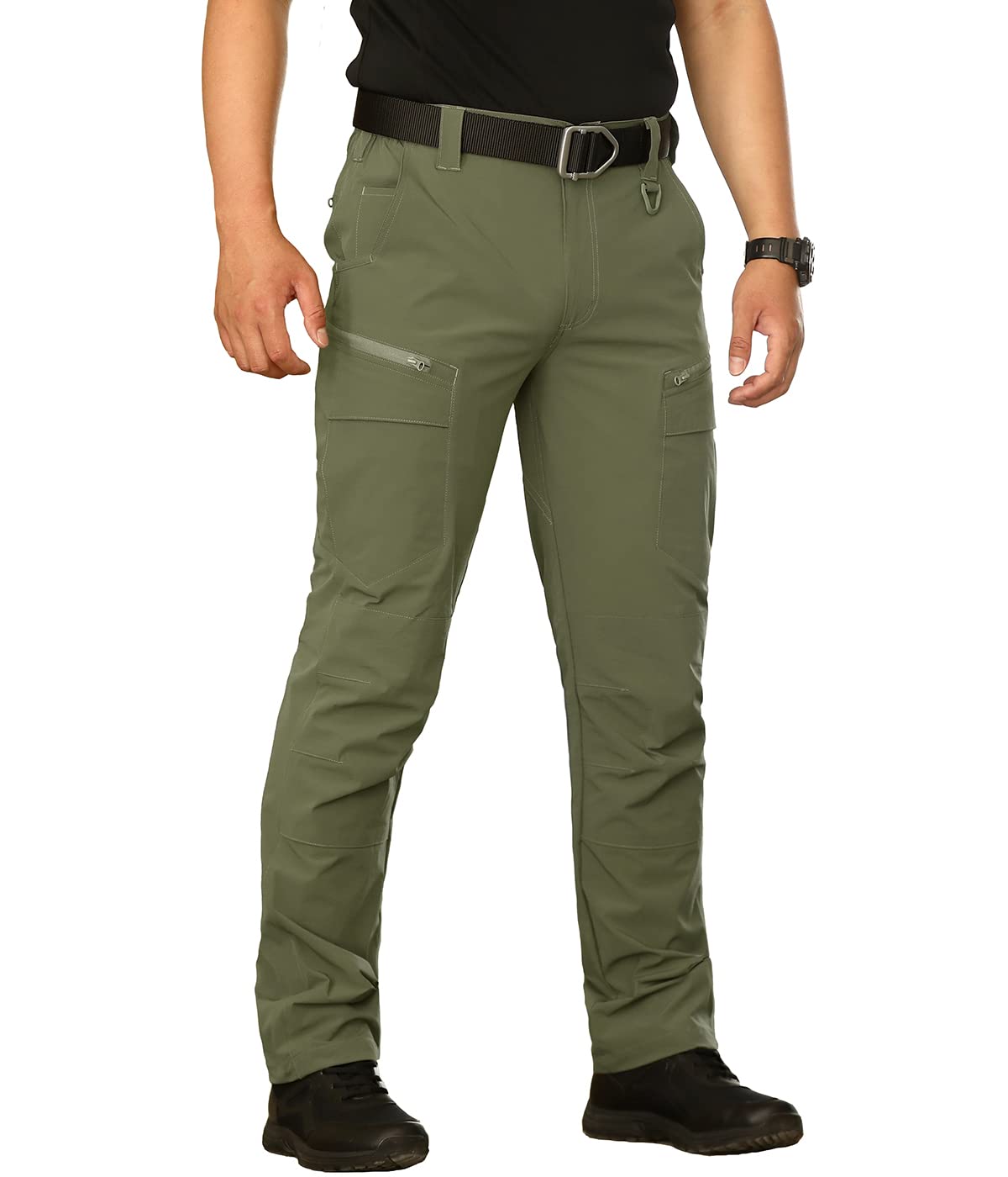 NAVEKULL Men's Lightweight Tactical Hiking Pants - Quick Dry, Stretchable, Multi-Pocket Outdoor Cargo Pants for Hiking, Camping & Work | Durable & Comfortable for All-Day Wear
