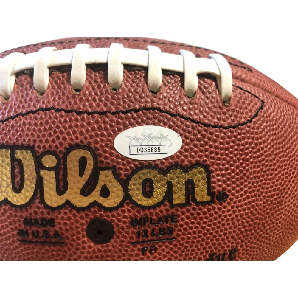 Authentic Marshall Faulk Signed NFL Football with JSA COA - Rams & Colts Legend - Perfect for Collectors, Sports Memorabilia Displays & Fan Gifts