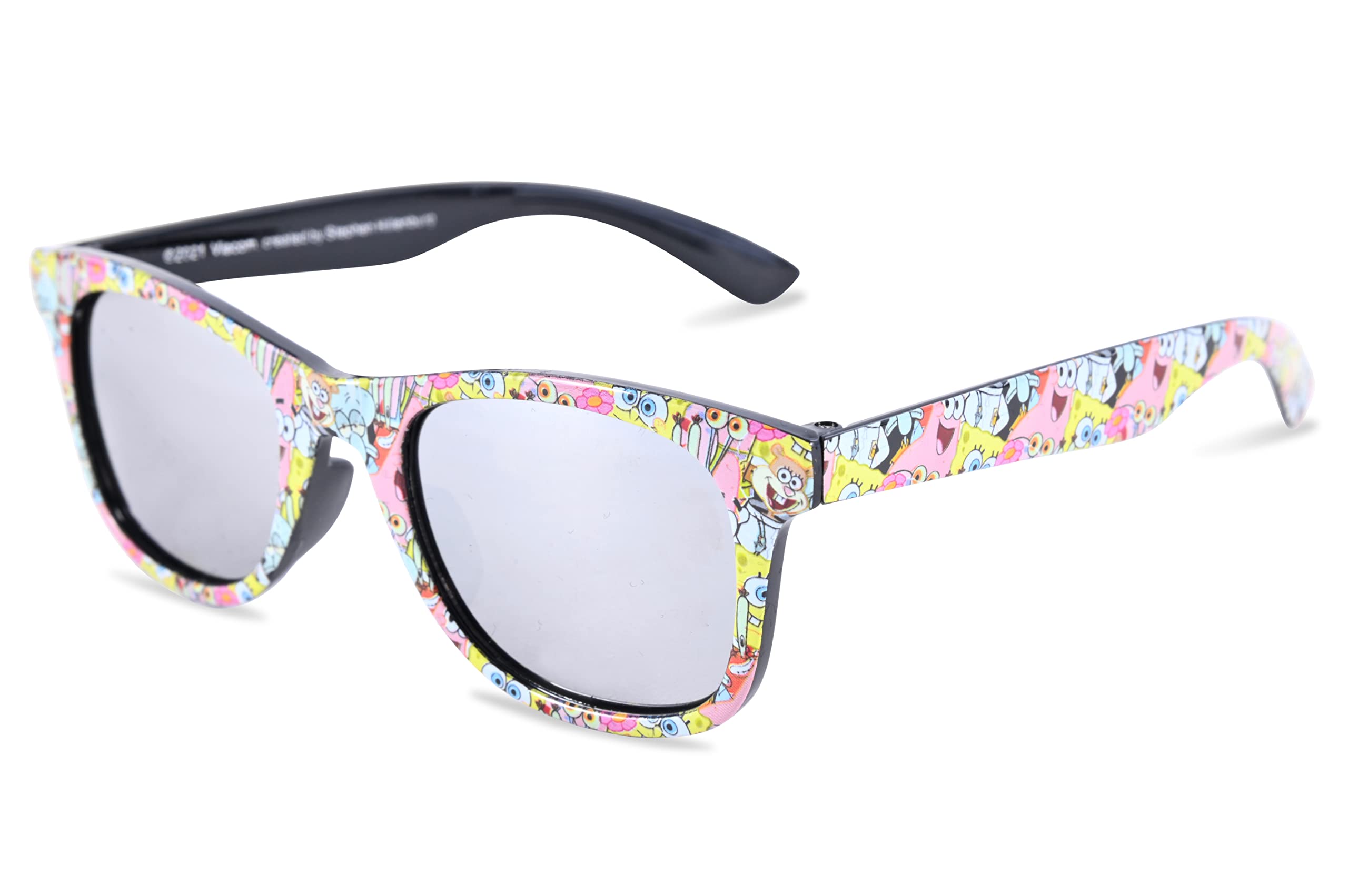 SpongeBob SquarePants Kids Sunglasses for Boys & Girls with Case - UV Protection Sunglasses for Toddlers & Children - Perfect for Beach, Outdoor Play & Summer Activities