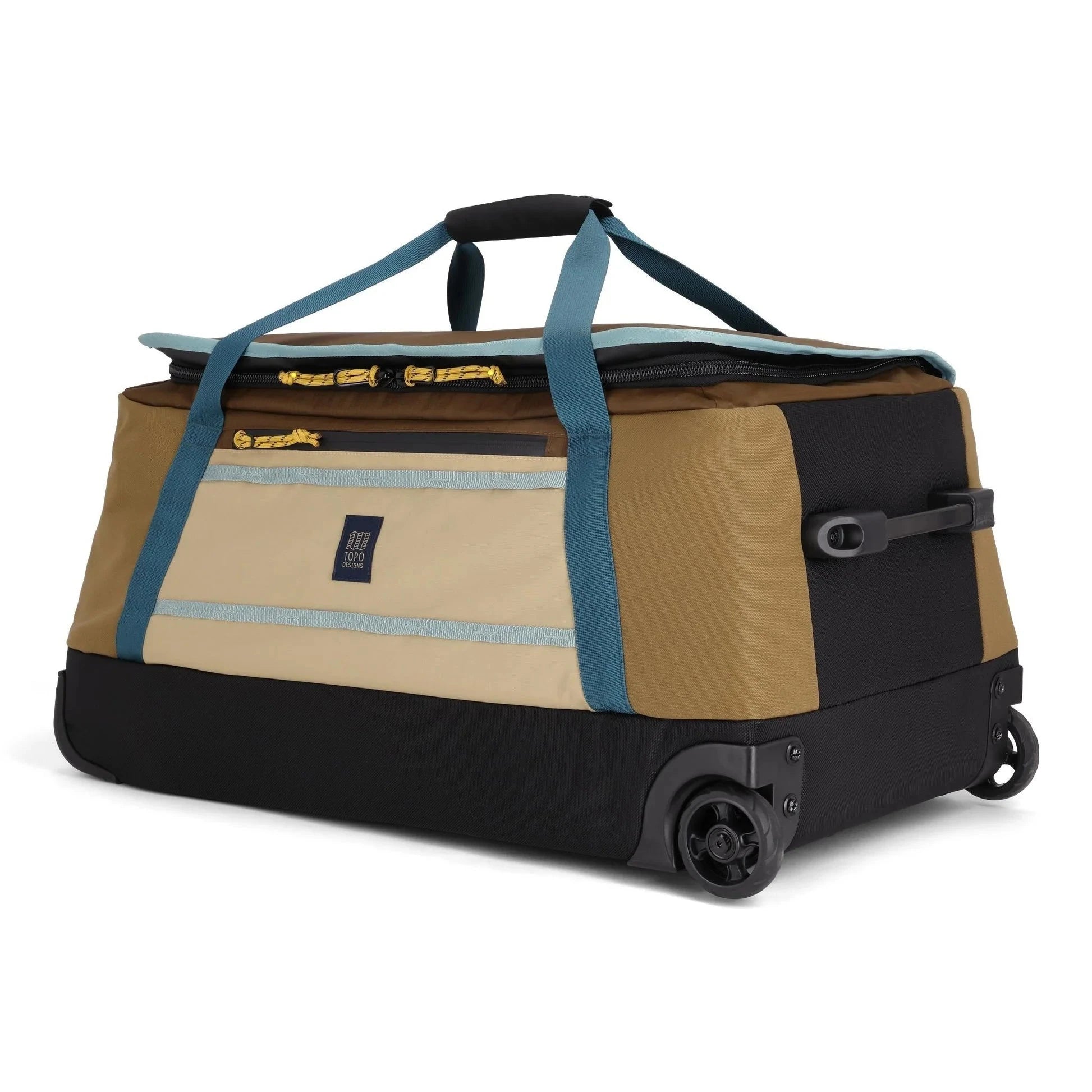 Topo Designs Mountain Duffel Roller 90L - Large Travel Duffel Bag with Wheels for Outdoor Adventures, Camping & Air Travel | Durable Waterproof Luggage for Hiking Trips & Gear Storage