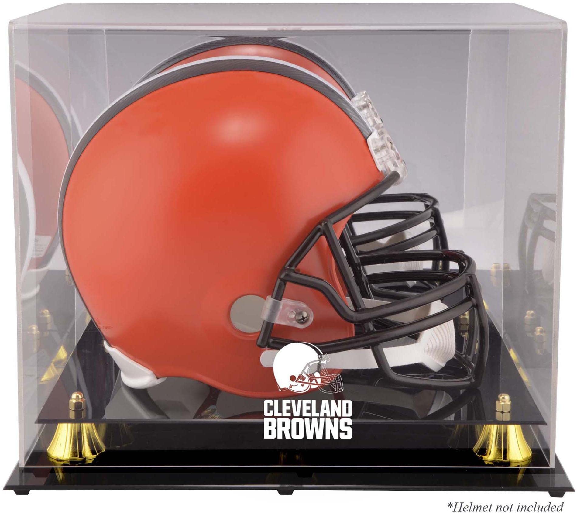 Cleveland Browns Football Helmet Display Case - Official NFL Team Logo Showcase for Collectors | Perfect for Man Cave, Sports Bar & Game Room Decor