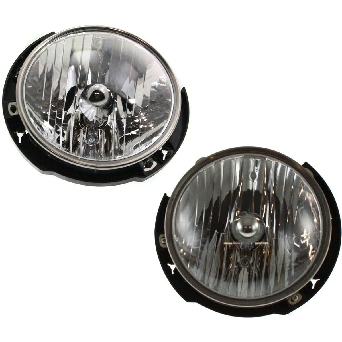 Jeep Replacement Headlight Lamp Left & Right CH2502174C 55078148AC 55078149AC - Durable OEM Fit for Wrangler, Cherokee & Grand Cherokee - Perfect for Night Driving & Off-Road Adventures