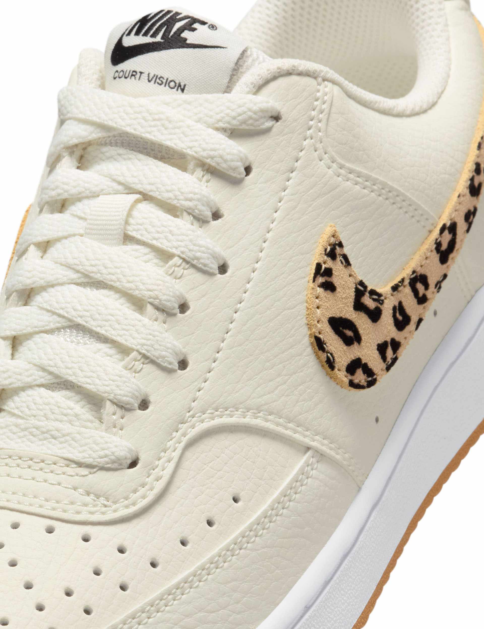 Nike Court Vision Low Sneakers for Men - Sail/Black/White/Flax Colorway | Classic Casual Shoes for Everyday Wear, Gym, and Street Style Fashion