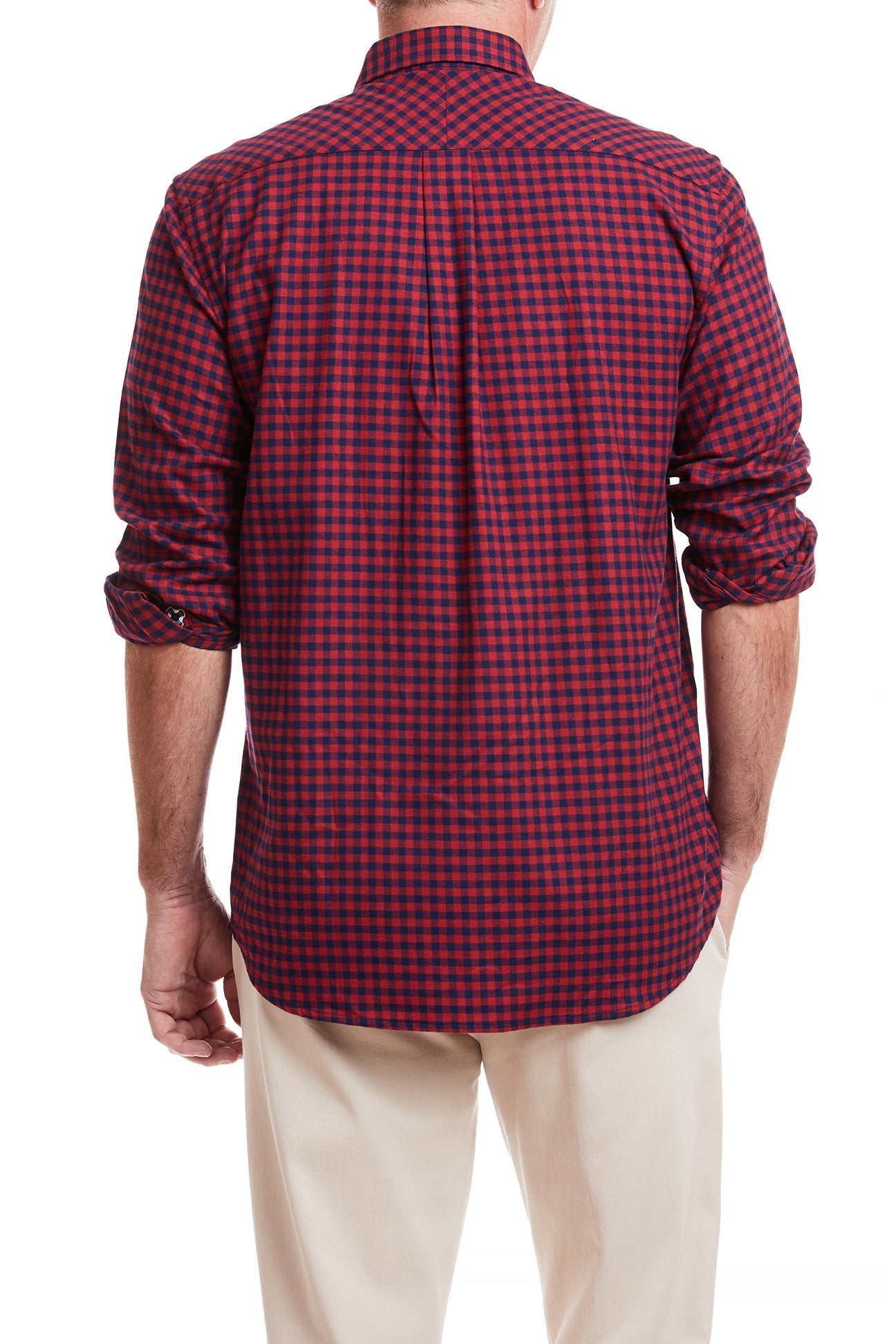 Chase Shirt - Red and Navy Buffalo Check Flannel Shirt for Men | Casual & Outdoor Wear | Perfect for Fall, Winter & Camping