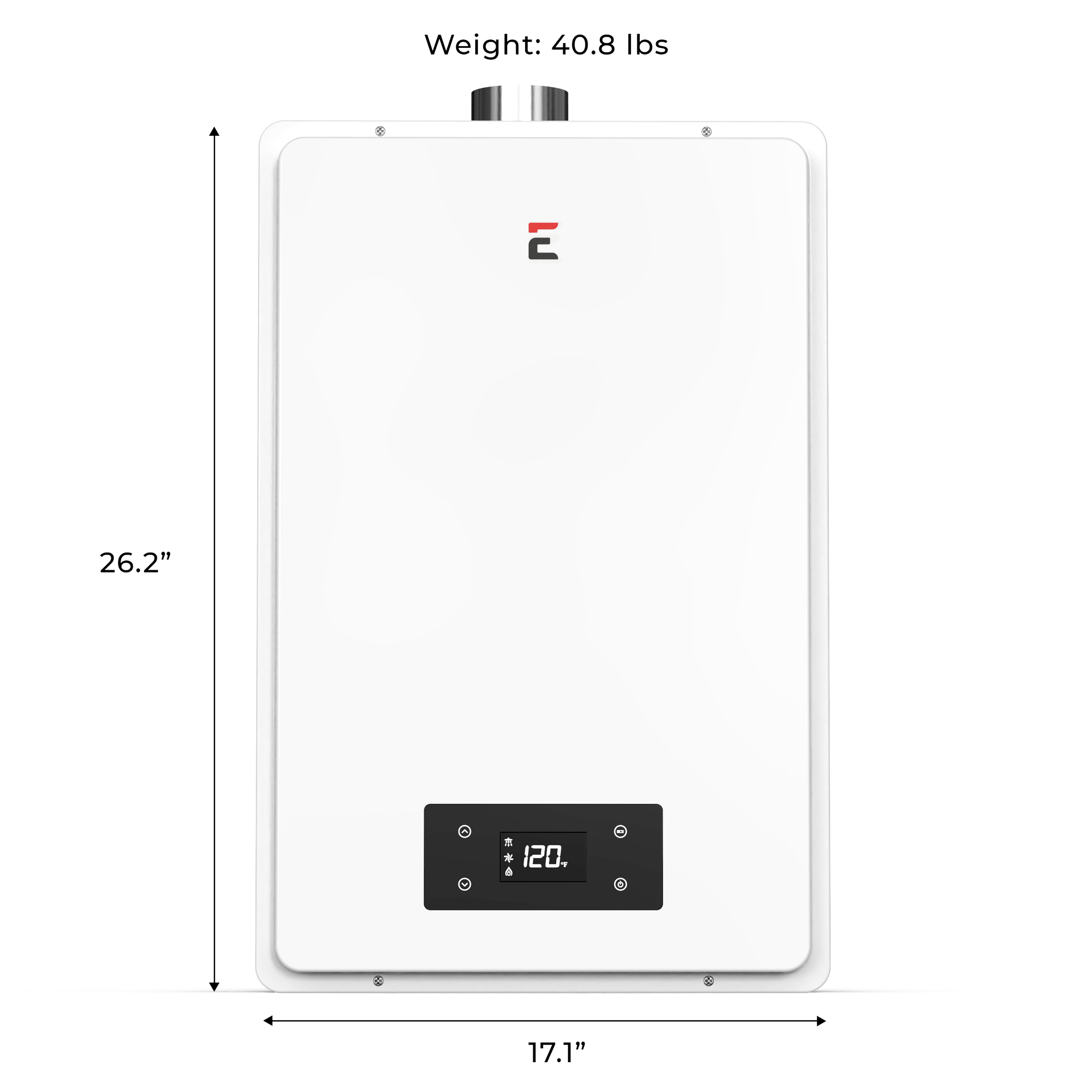 Eccotemp 6.5GPM Indoor Tankless Water Heater - Propane Gas, Builder Grade, Energy Efficient for Homes & Apartments - Perfect for Showers, Sinks & Laundry