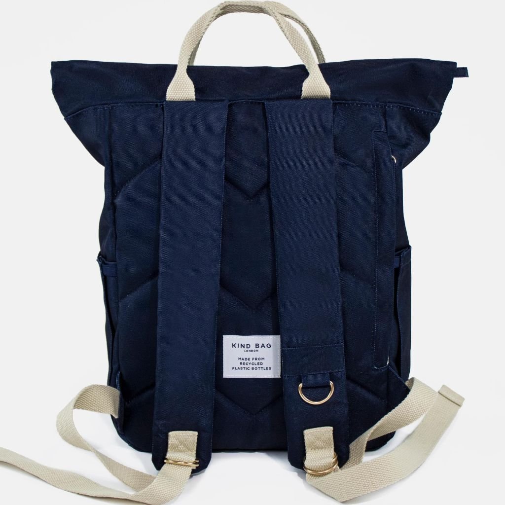 Kind Bags Hackney Medium Backpack - Waterproof Laptop Backpack for Men & Women, 15.6 Inch Business Travel Backpack with USB Charging Port - Navy Blue - Perfect for Commuting, Work & College