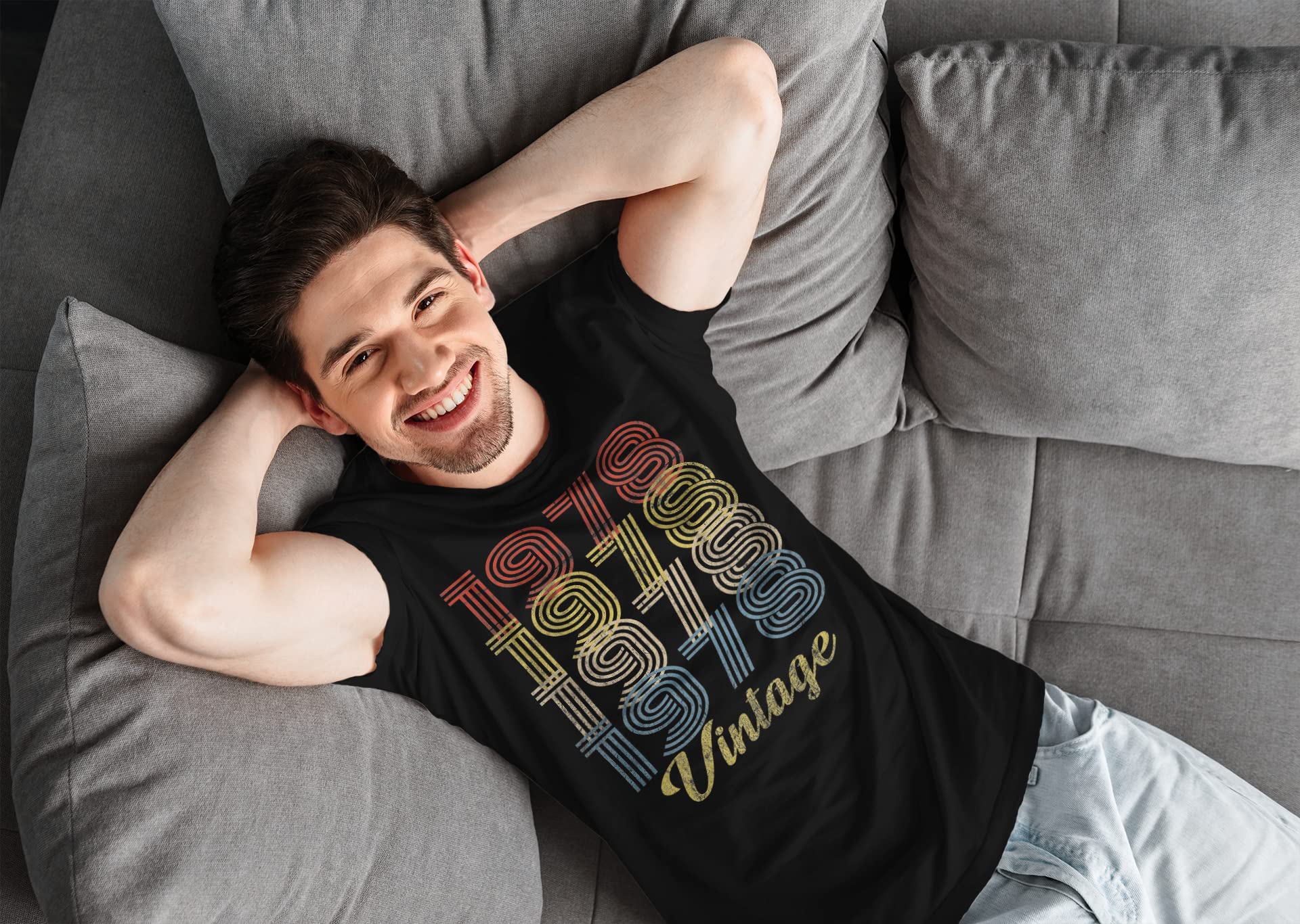 Vintage 1978 Retro 47th Birthday T-Shirt for Men - Funny 47 Year Old Gift Idea - Perfect for Birthday Parties & Milestone Celebrations