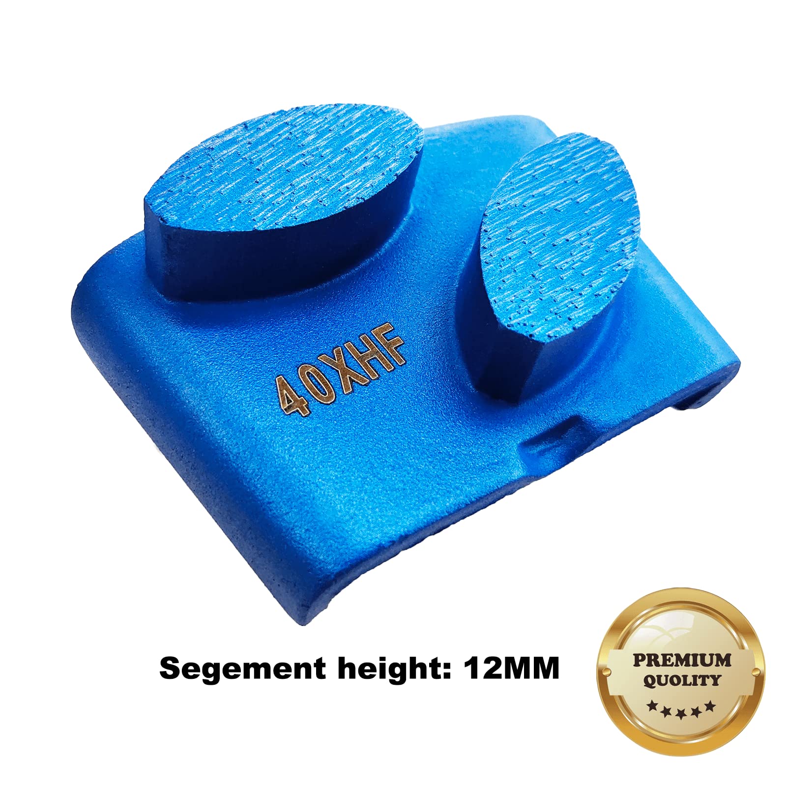 9 Pcs Pro HTC Diamond Grinding Shoes - Extra Soft Bond for Extra Hard Floors (Grit Optional) - Compatible with HTC Floor Grinding Machines (40 Grit - 2 Oval Segment XS Bond) - Perfect for Concrete Polishing, Floor Restoration, and Surface Preparation