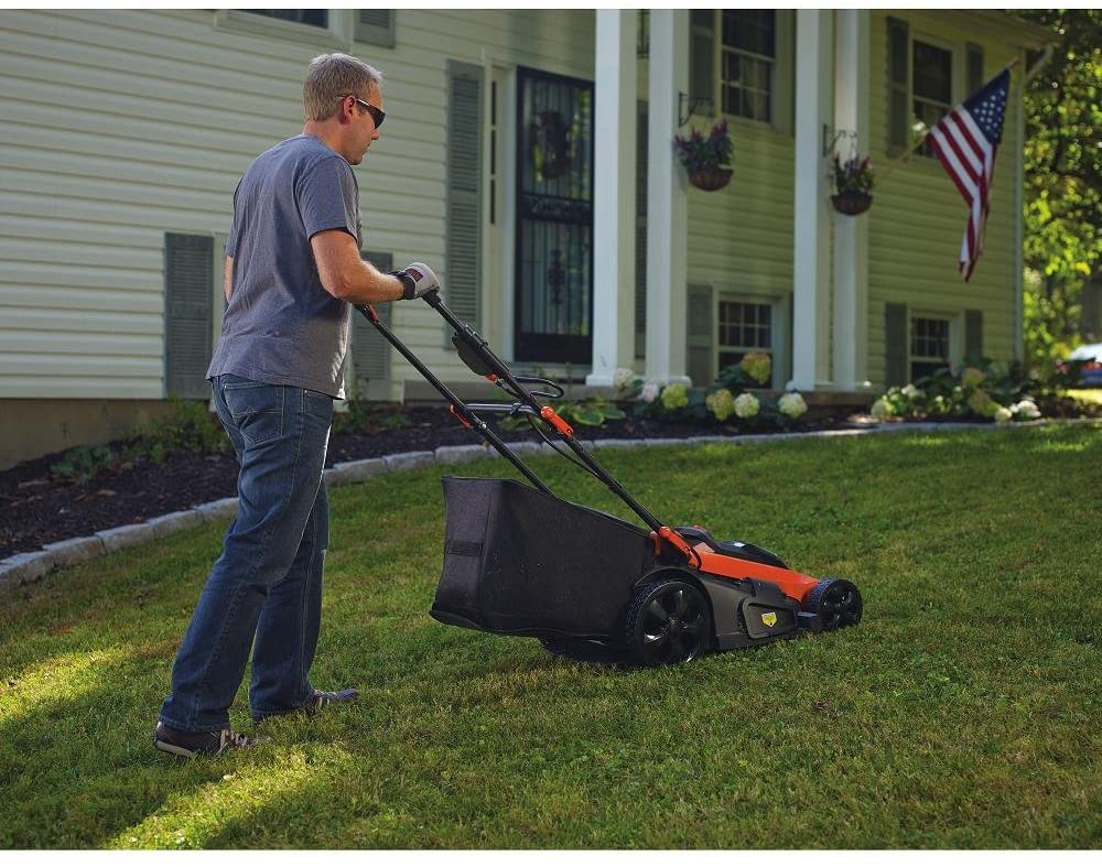 BLACK + DECKER 40V Max Lithium Cordless Lawn Mower (CM2043) - Refurbished with Full Warranty | Lightweight Battery-Powered Lawn Care for Small to Medium Yards