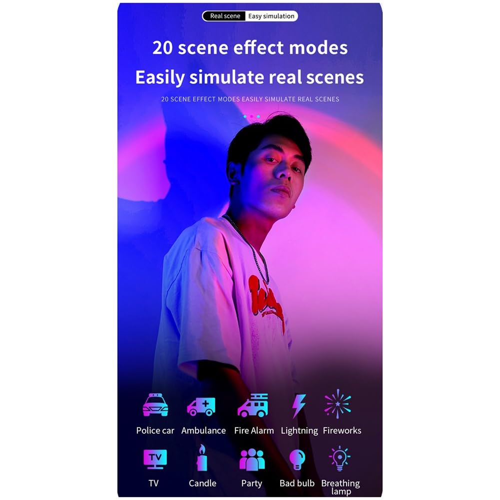 Xinyan LED Photography Lights - RGB Fill Light with Phone Stand for Live Streaming & Desktop Use