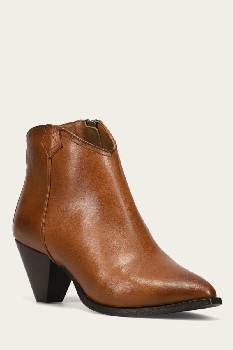 Vintage June Western Shootie Boots - Authentic Pre-Owned Cowgirl Ankle Boots for Women | Perfect for Country Rodeo, Line Dancing & Western Fashion