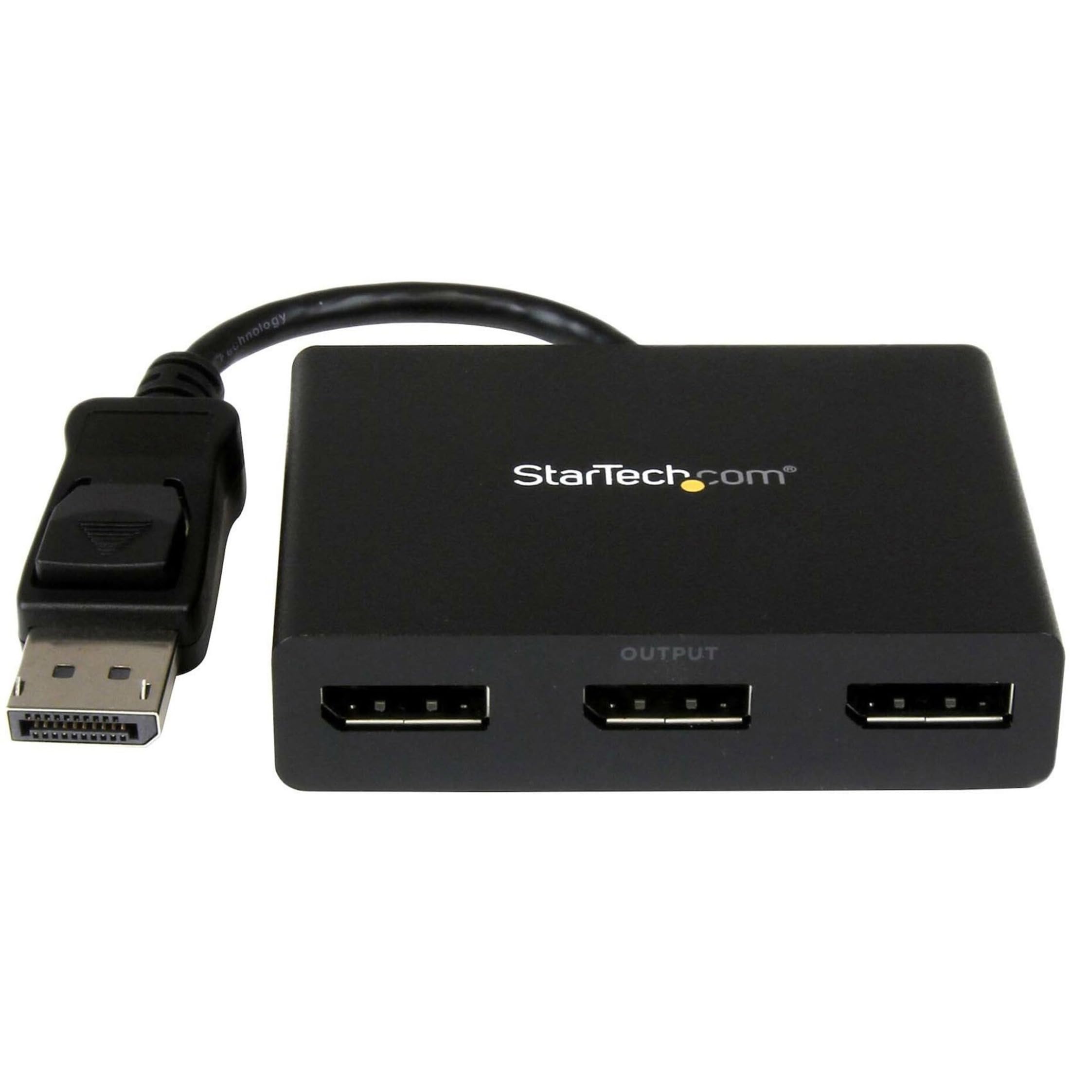 StarTech.com 3-Port DisplayPort 1.2 Splitter - Multi-Monitor Adapter for Dual 4K 30Hz & 1080p 60Hz - MST Hub for Windows PCs (MSTDP123DP) - Perfect for Gaming, Office Work & Video Editing