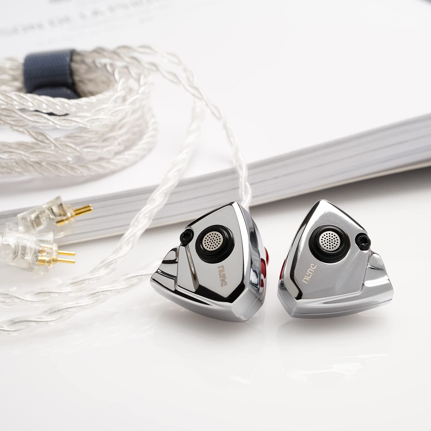 DUNU Titan S HiFi In-Ear Monitors with 11mm Dynamic Driver - Premium Sound Quality IEM Earphones (Silver) for Audiophiles, Music Lovers & Studio Monitoring