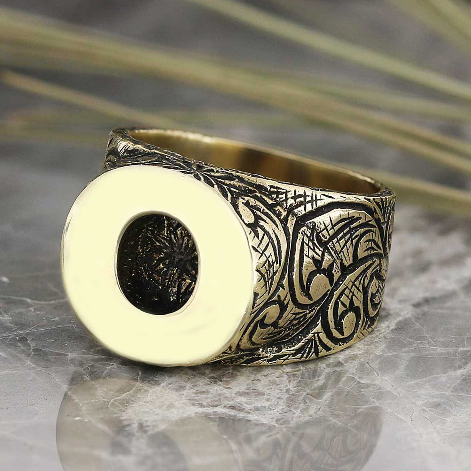 Personalized Silver Monogram Letter Ring - Custom Initial Ring Engraved A-Z for Women & Men - Perfect for Gifts, Engagements & Everyday Wear