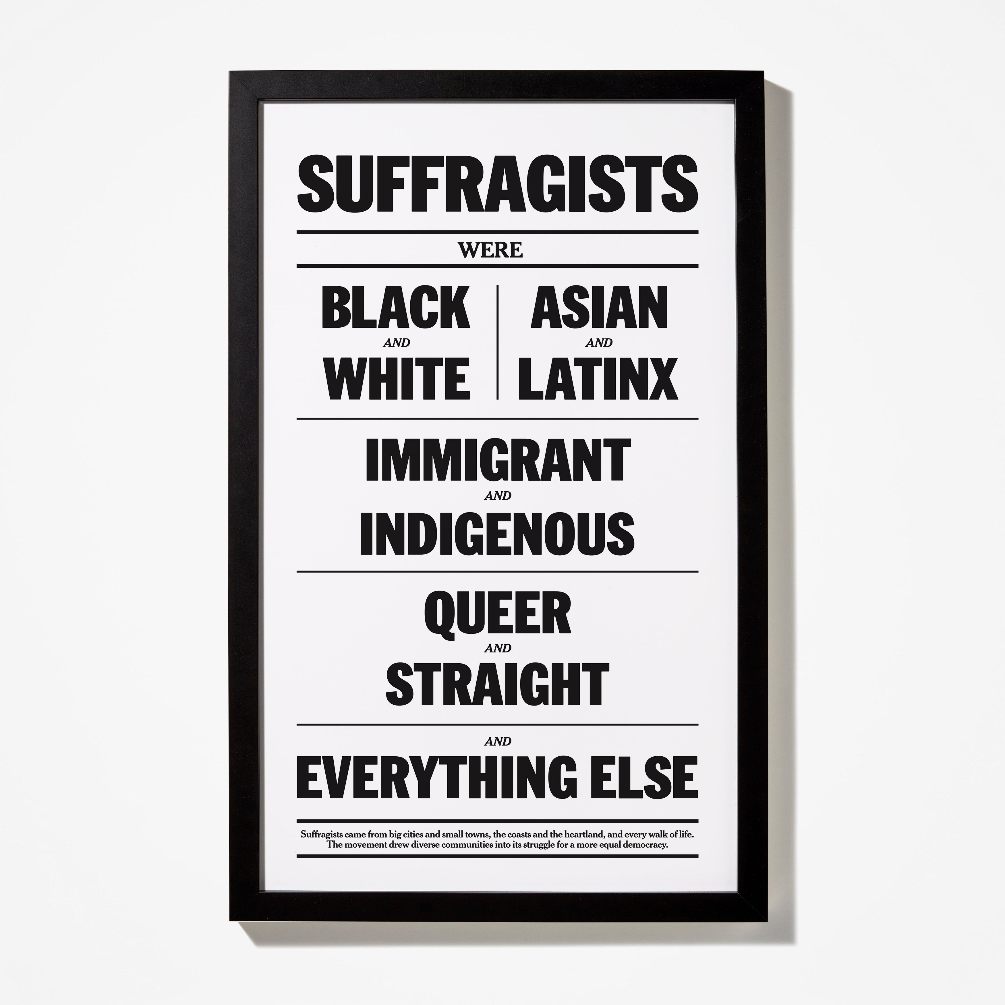 Vintage Suffragists Poster - Women's Rights Movement Wall Art - Perfect for Home, Office & Classroom Decor