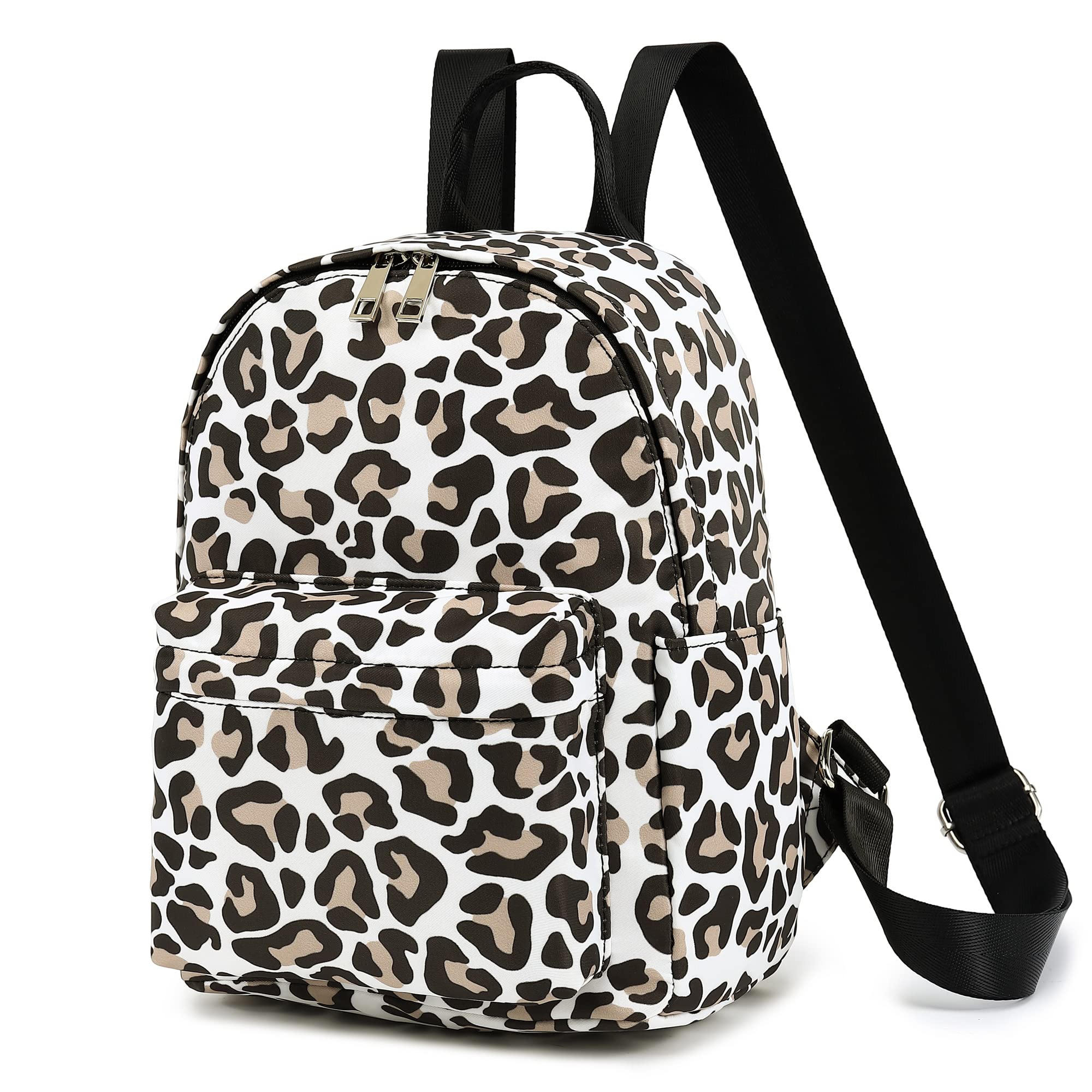Stylish Mini Backpack for Women & Girls - Compact Purse Backpack for Teens, School, Travel & Daily Use | Leopard Print Fashion Accessory | Perfect for College, Work, Gym & Weekend Outings