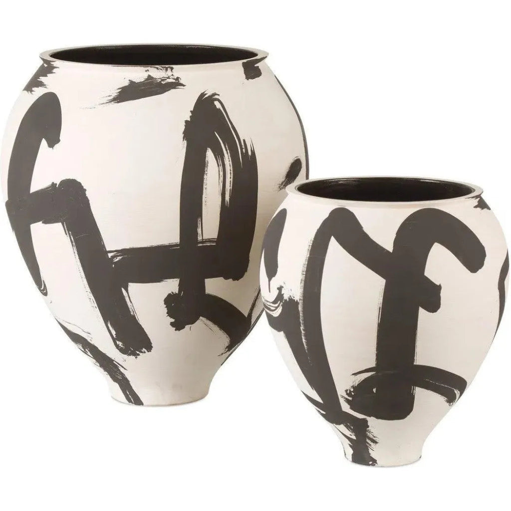17 Inch Kenzo Porcelain White Vase - Elegant Home Decor for Living Room, Dining Table & Wedding Centerpieces