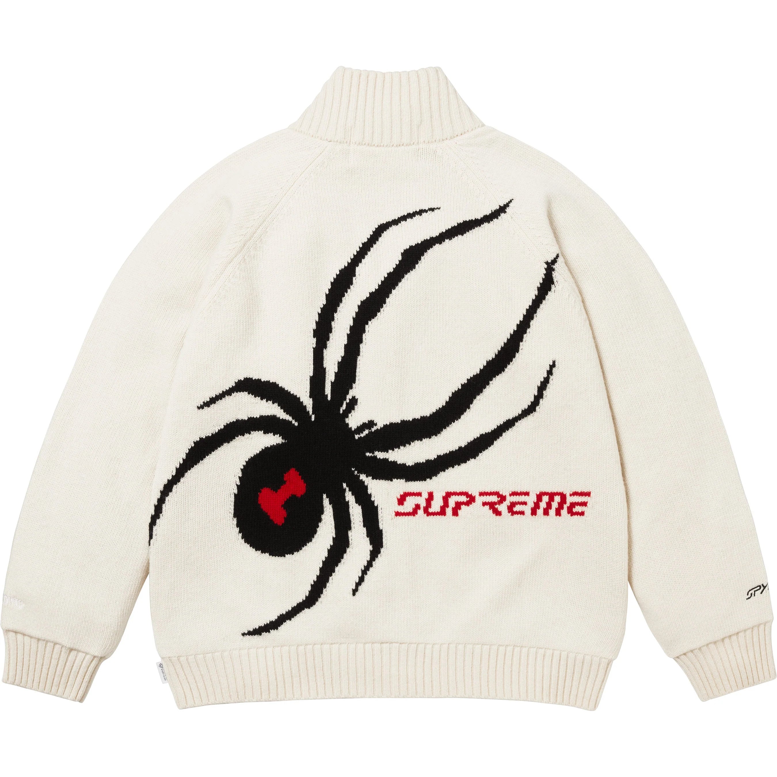 SUPREME 24FW SPYDER WINDSTOPPER ZIP UP SWEATER - Men's Windproof Fleece Jacket for Outdoor Sports & Winter Activities