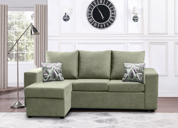 Canadian Made Reversible Chaise Sectional Sofa - 17 Color Options for Living Room, Family Room & Home Theater Comfort