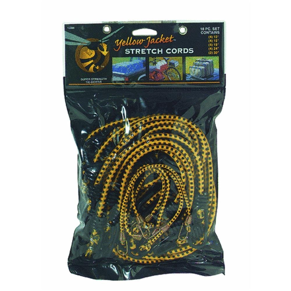 15-Piece Bungee Cord Set - Heavy Duty Elastic Ropes with Hooks for Camping, Trucking, RV, Storage & Outdoor Gear Securing