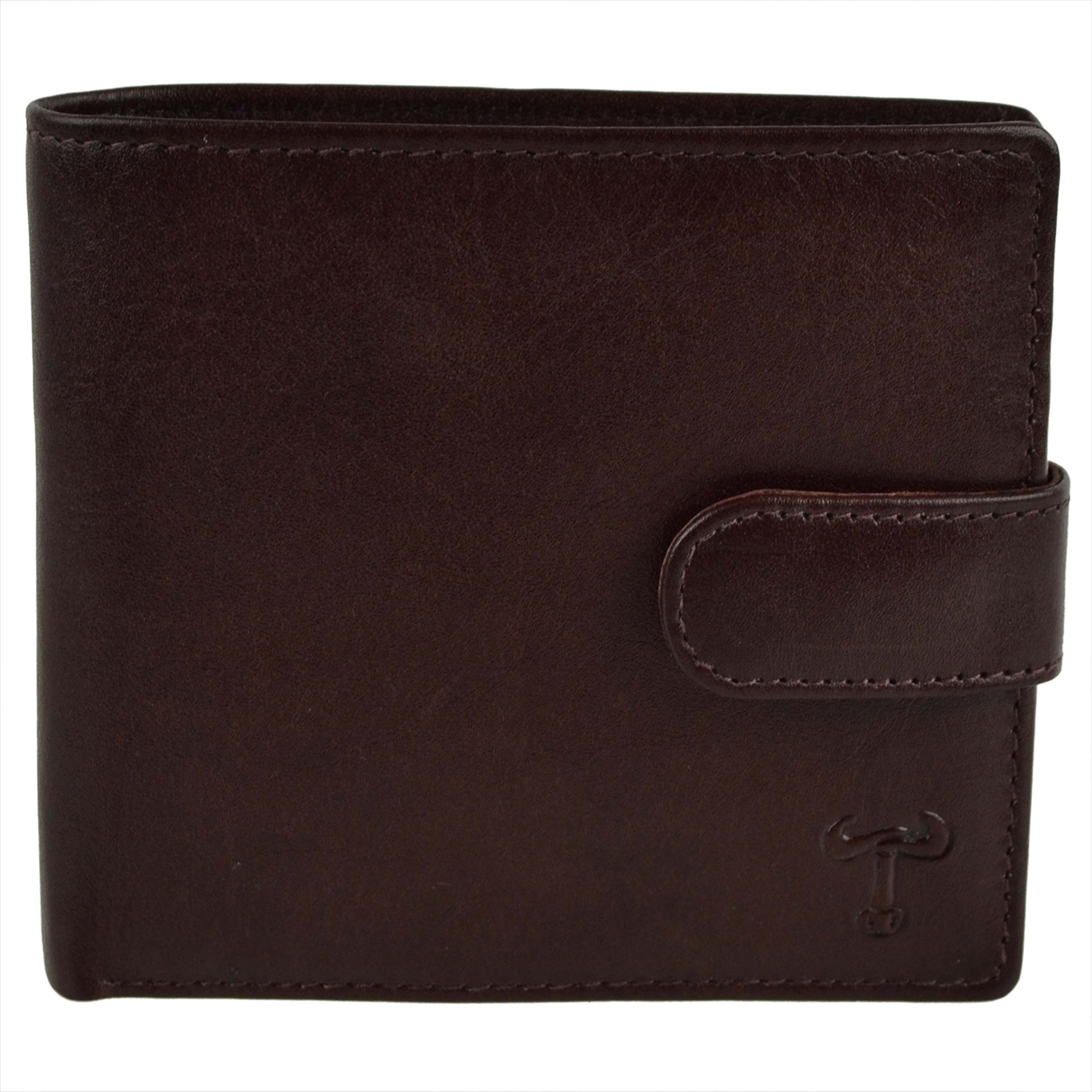 Premium Men's Leather Wallet with RFID Blocking - Slim Bifold Design, Multiple Card Slots & ID Window - Perfect for Everyday Use, Travel & Business (Brown)