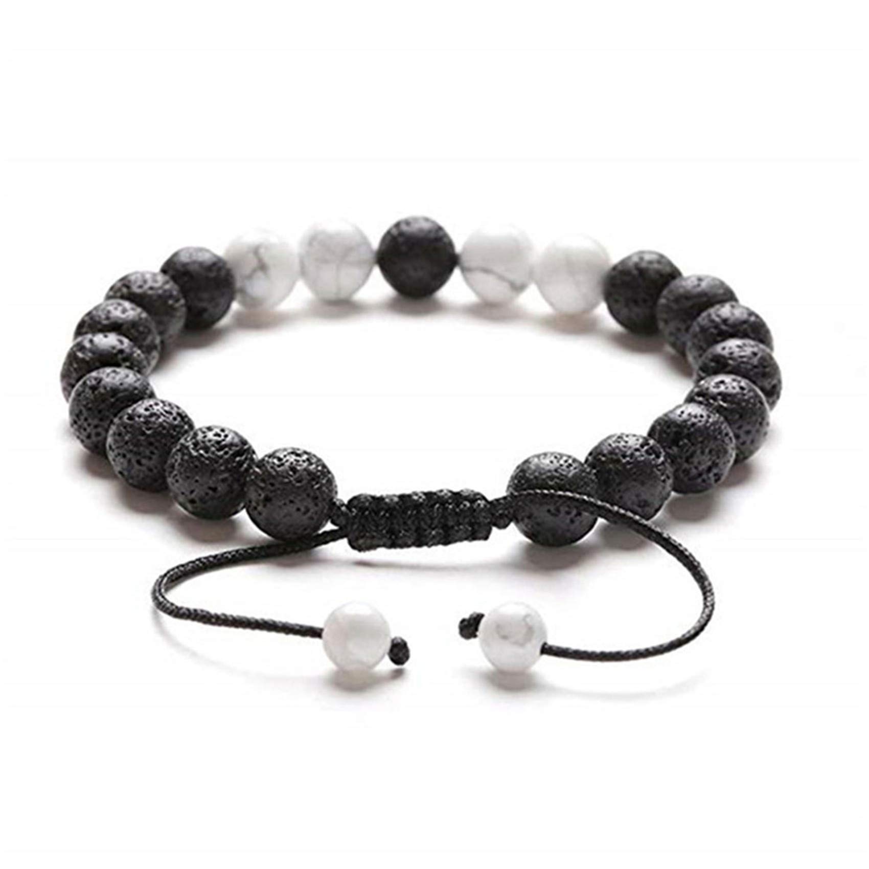 Underleaf Turquoise Bead Chakra Bracelet - Healing Crystals Yoga Meditation Bracelet for Women & Men - Spiritual Relaxation, Energy Balancing & Stress Relief - Perfect for Yoga, Meditation & Daily Wear