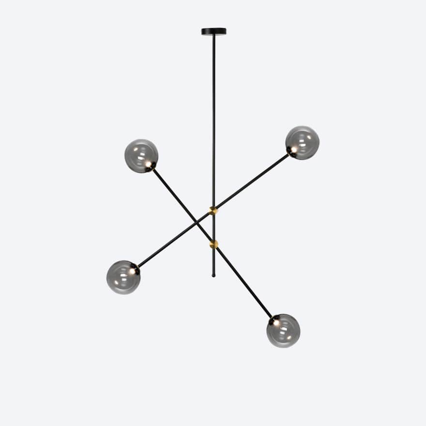 APENERA 4-Pack Modern Pendant Lights - Dimmable LED Hanging Fixtures for Kitchen Island, Dining Room, Bedroom, and Living Room Lighting