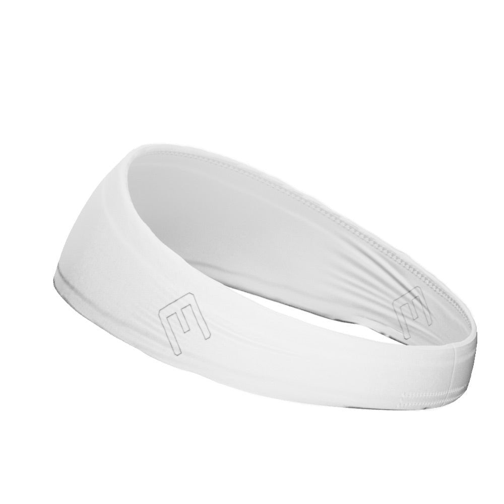 White Headband for Women & Men - Soft & Comfortable Stretchable Hair Band - Perfect for Sports, Workouts, Yoga, and Everyday Use