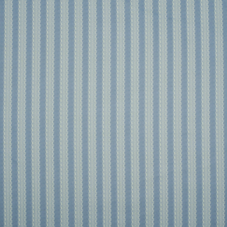 Torchon Stripe Linen Tablecloth - Premium Cornflower Blue Linen Fabric for Dining Room & Kitchen Decor - Perfect for Farmhouse, Rustic, and French Country Style Tables