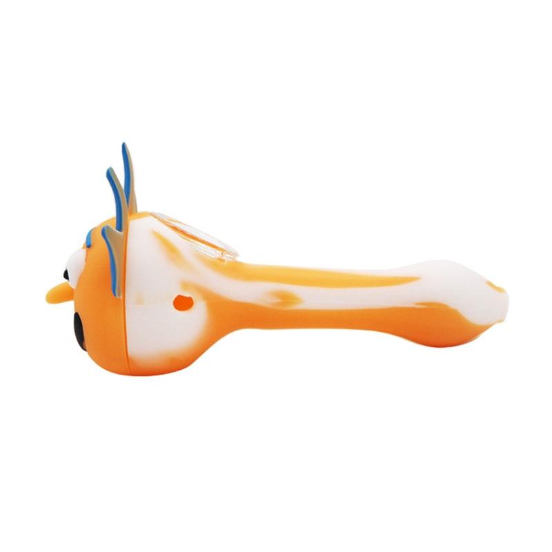 Premium Silicone Smoking Pipe with Glass Bowl - Portable & Durable for Tobacco, Weed, and Herbs - Perfect for Travel, Camping, and Outdoor Adventures
