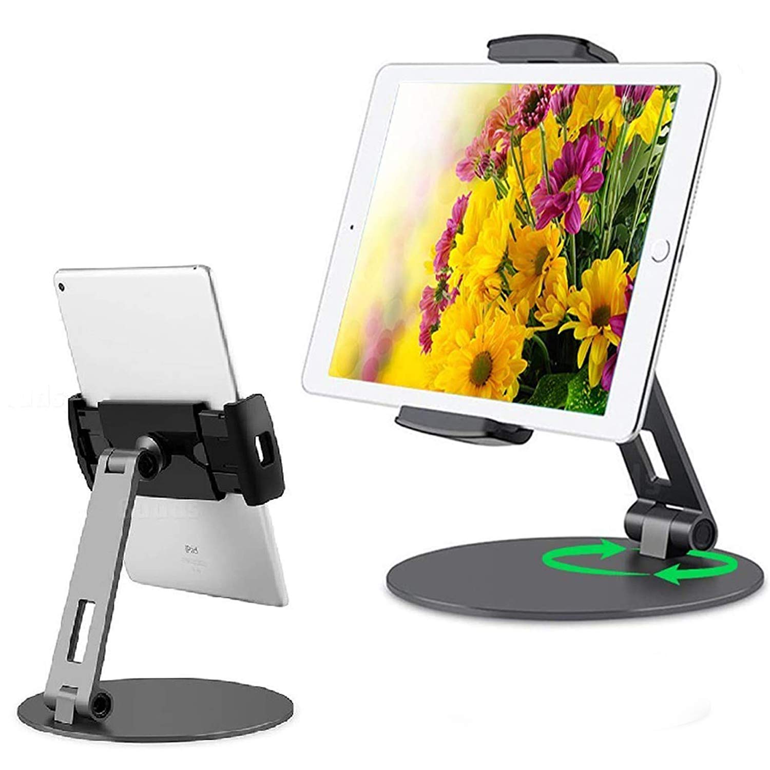 360° Swivel Tablet Stand for iPad, iPhone & Samsung - Desk Holder for 4-14