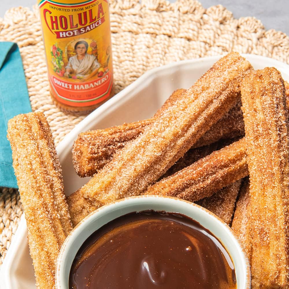 Cholula Sweet Habanero Hot Sauce - 5 fl oz (2 Pack) | Premium Spicy Condiment for Tacos, Wings & Mexican Food | Gluten-Free & Vegan Friendly