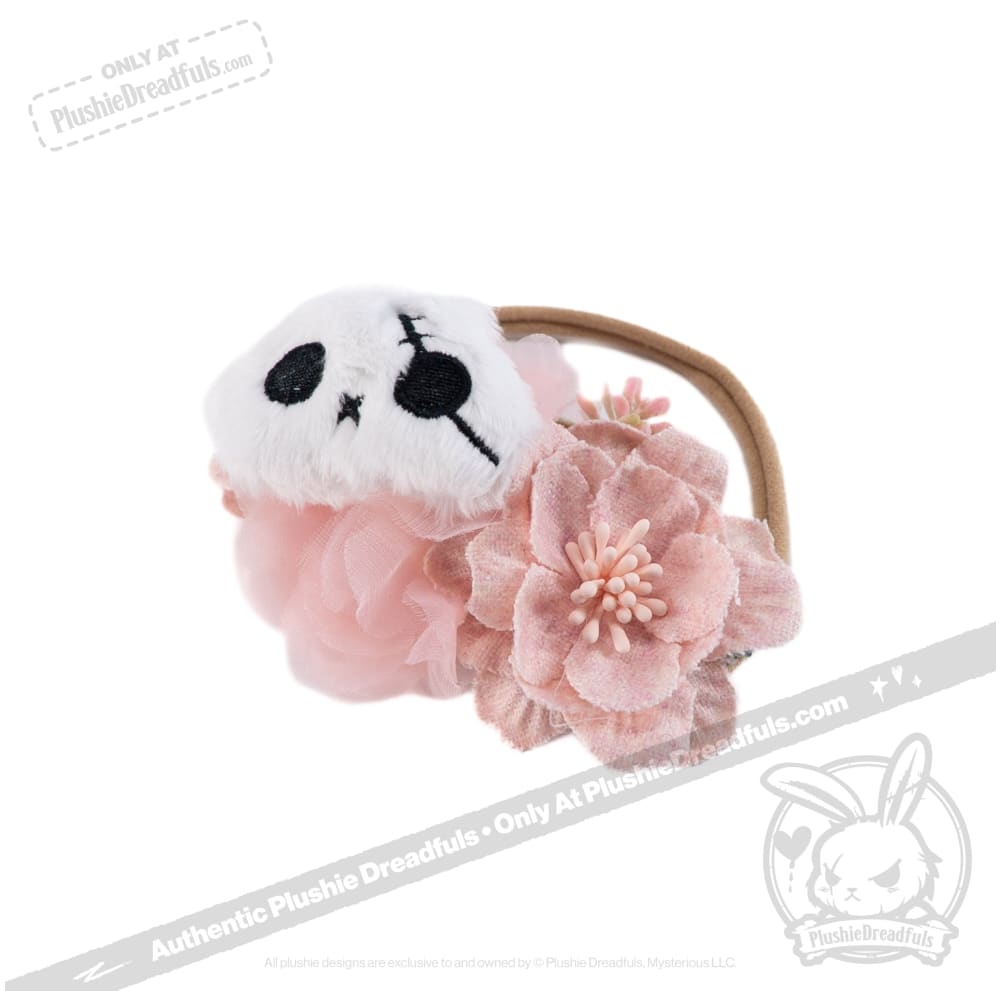 Cute Plush Skeleton Bunny with Flower Crown - Soft Stuffed Animal Toy for Kids, Girls & Boys - Perfect for Halloween Decor, Birthday Gifts & Room Decoration