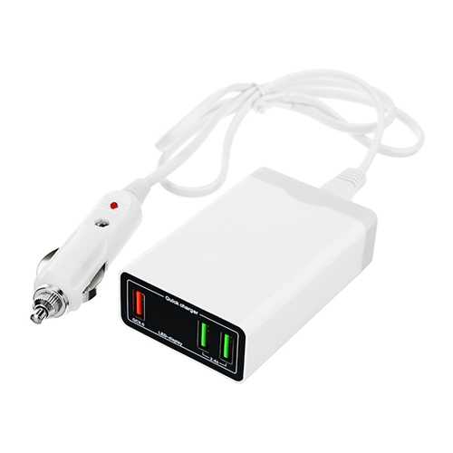 Bakeey 36W Dual USB Fast Car Charger with LED Display - QC3.0/2.0 Quick Charge for iPhone X/8/7, OnePlus 5T, Xiaomi 6, Tablets & MP4 Players - Perfect for Road Trips & Daily Commuting