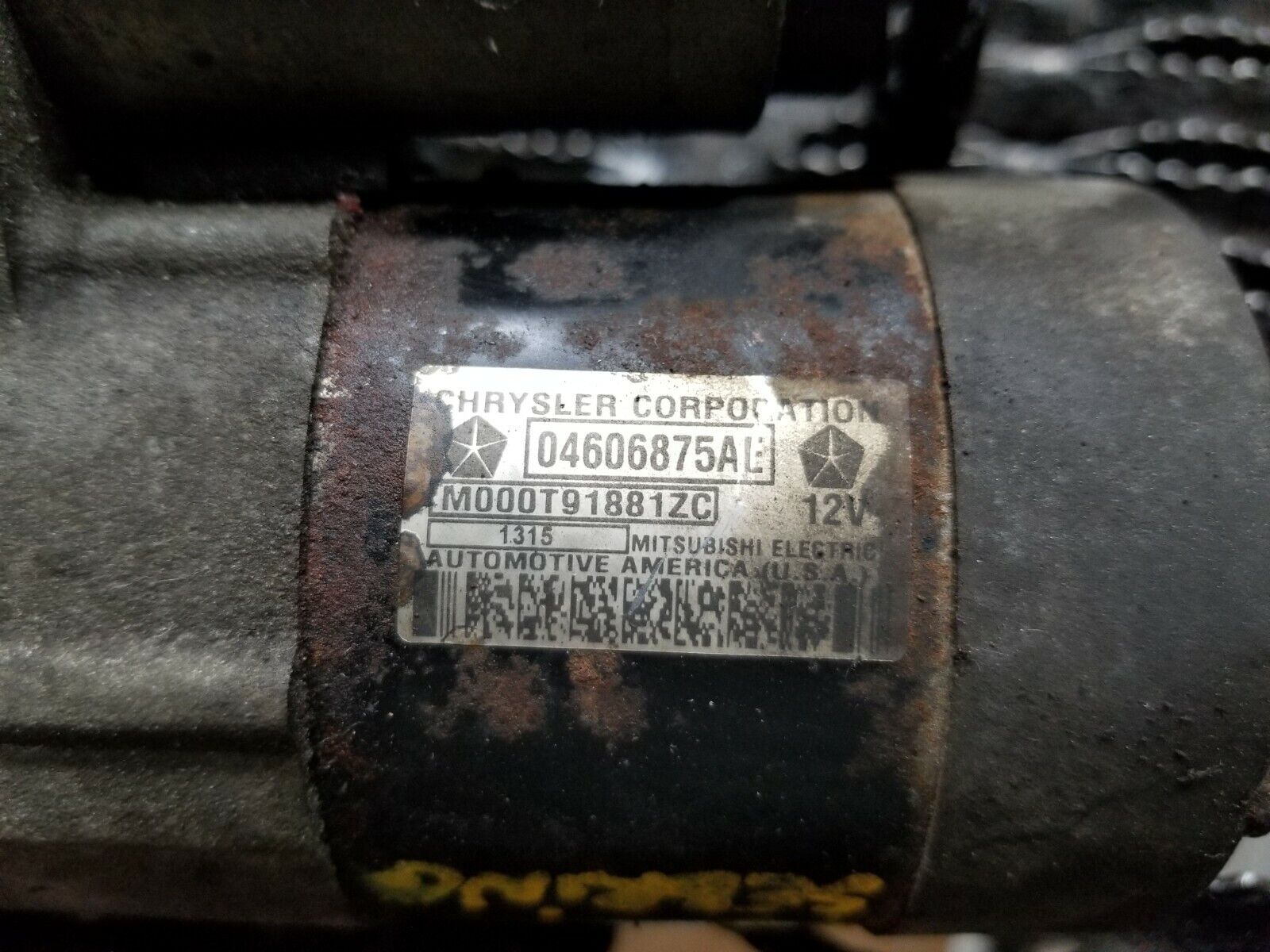 04 05 06 Chrysler Sebring Convertible 2.7L Starter Motor OEM Replacement - High Performance Car Engine Starter for Chrysler Sebring Convertible Models - Perfect for DIY Auto Repair & Vehicle Maintenance
